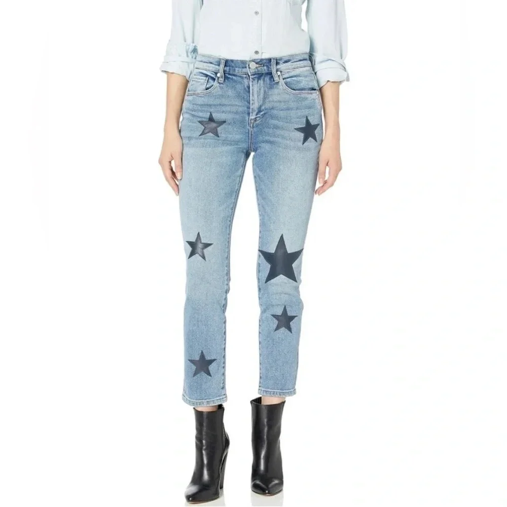 NWT BLANK NYC Madison Crop Star Jeans